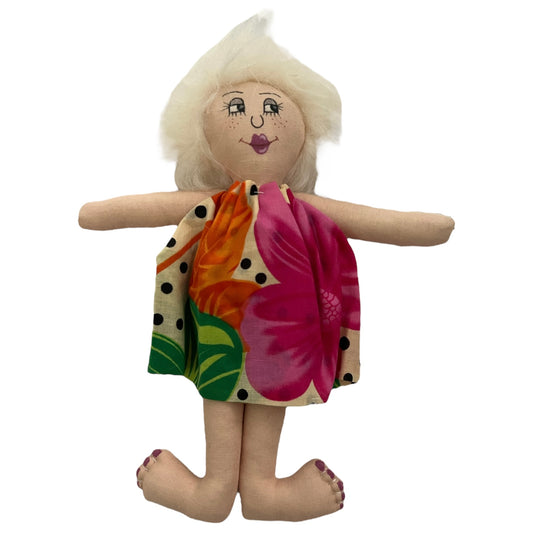 Patty Doll (mini dolls)  Splash Quilting Hawaiian Dress Doll 