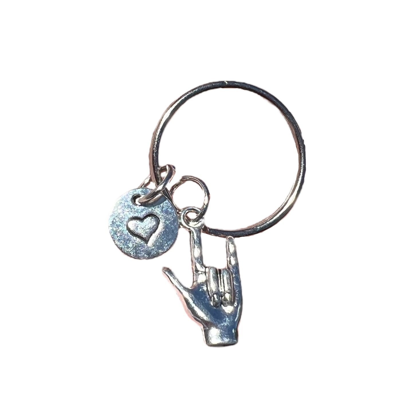 Keyring — NZSL “I Love You”