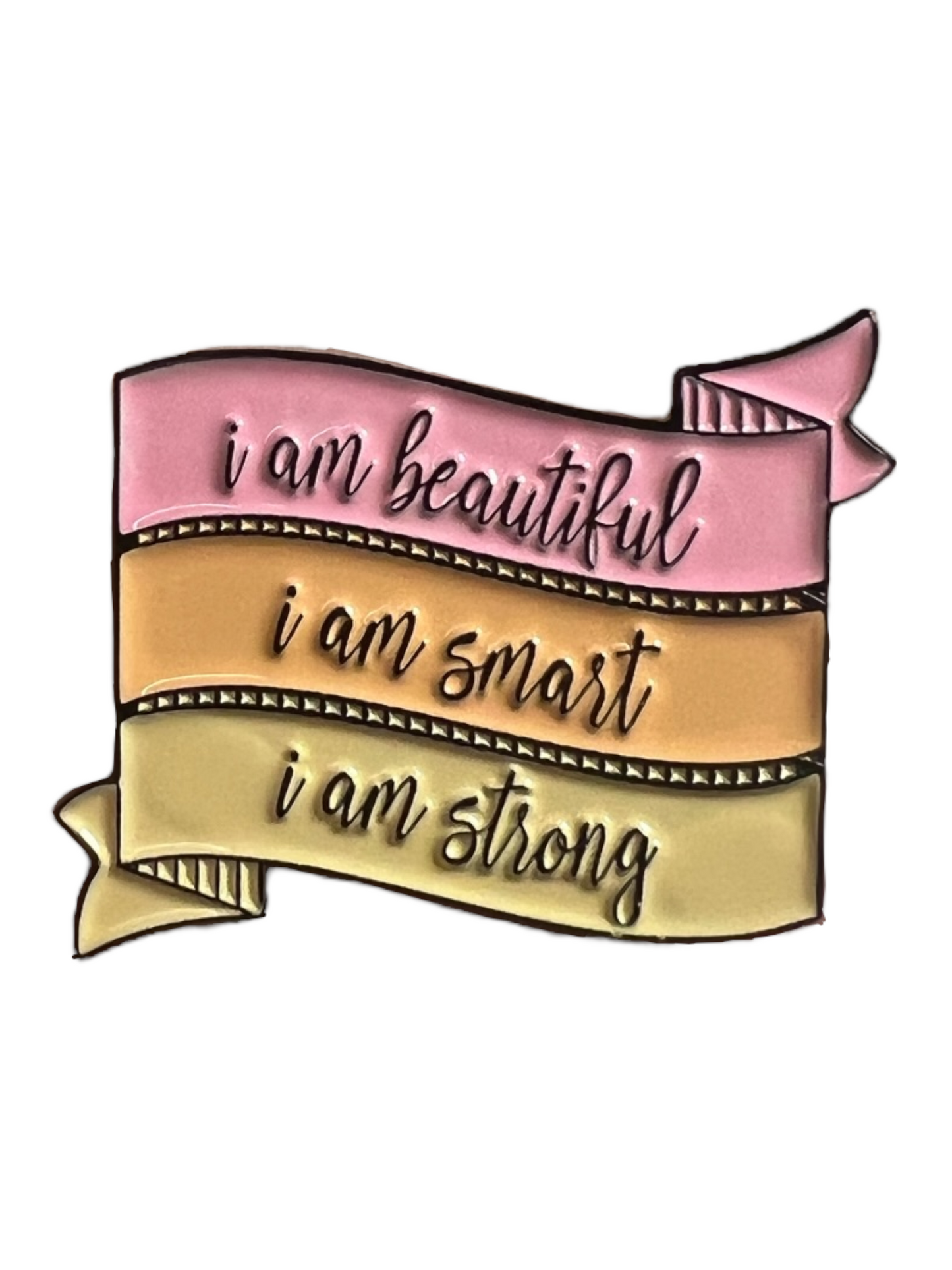 Pin —  ‘I am Beautiful, I am Smart, I am Strong’  SPIRIT SPARKPLUGS   