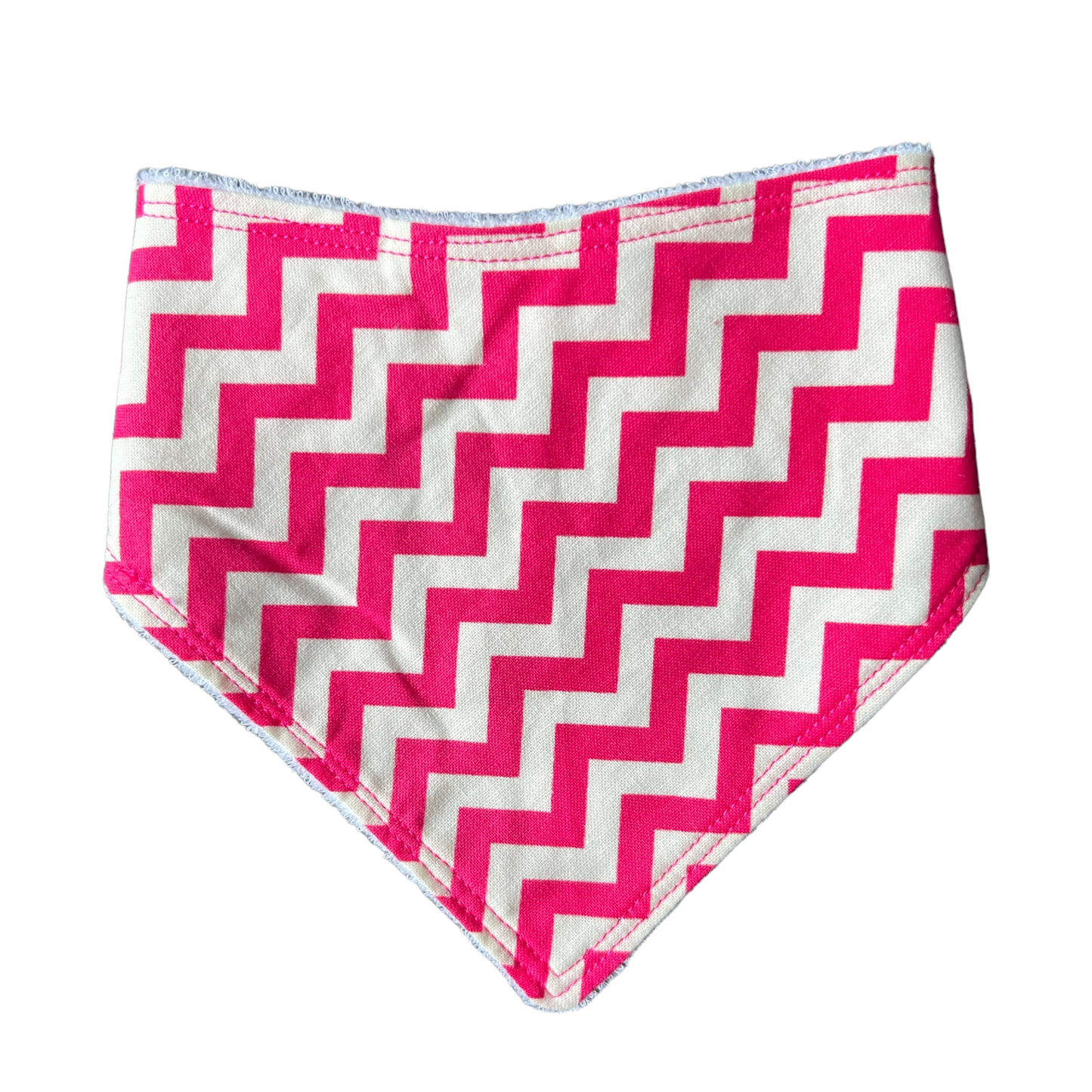 Triangle Bibs (assorted patterns) Bibs Splash Quilting Zig Zag Pink 