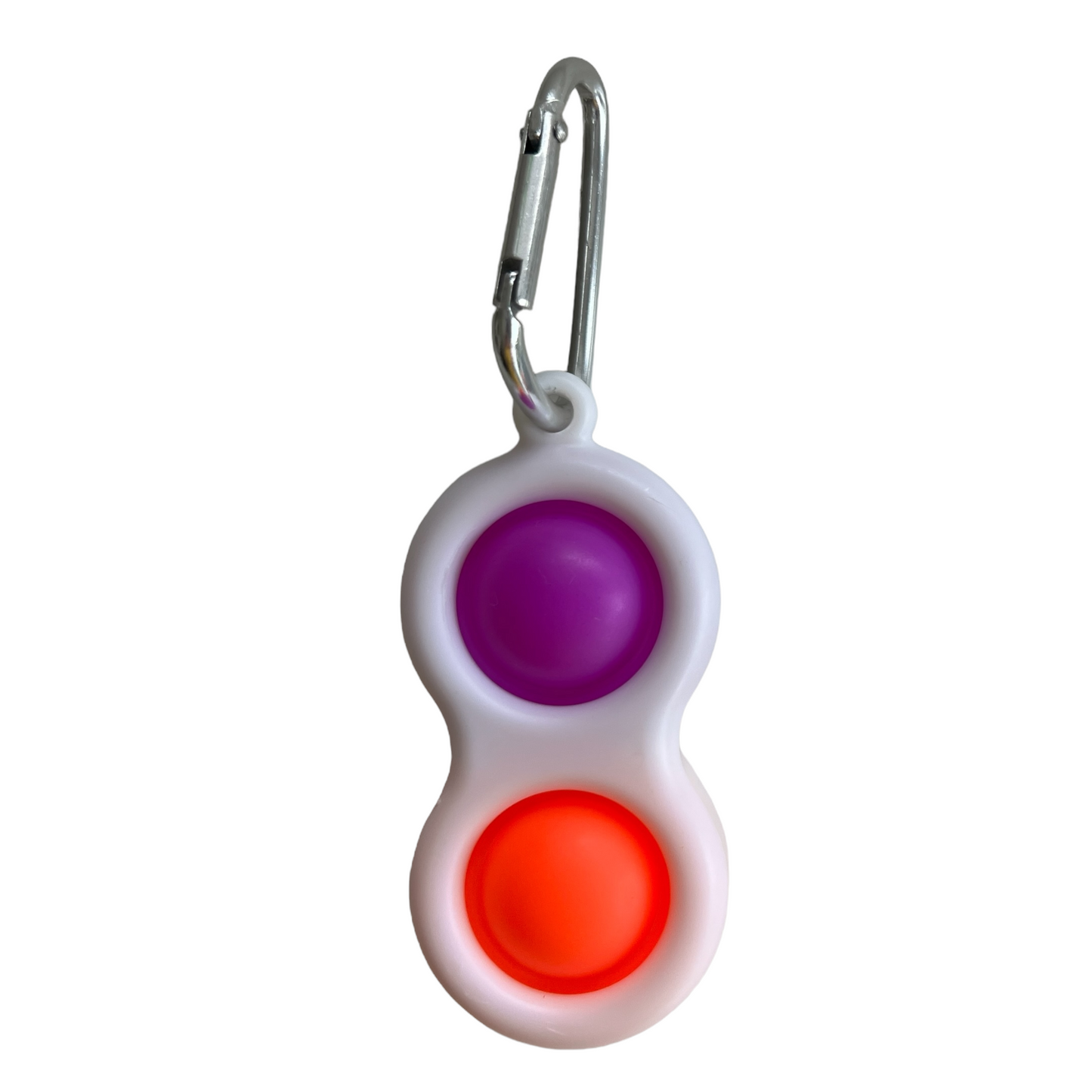 Fidget Toy — Double Popper  — Assorted Colours  SPIRIT SPARKPLUGS Purple + Orange  