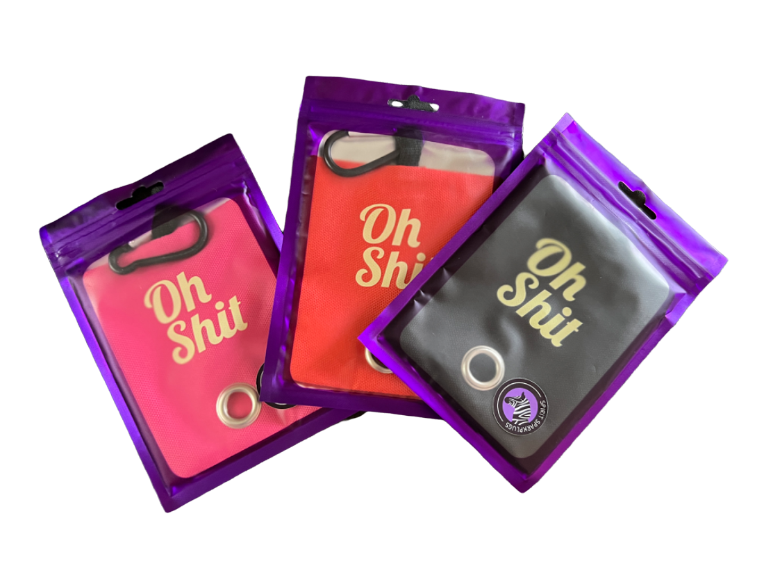 “Oh Sh*t” Rubbish Bag Dispenser Pet Waste Bag Dispensers & Holders SPIRIT SPARKPLUGS   