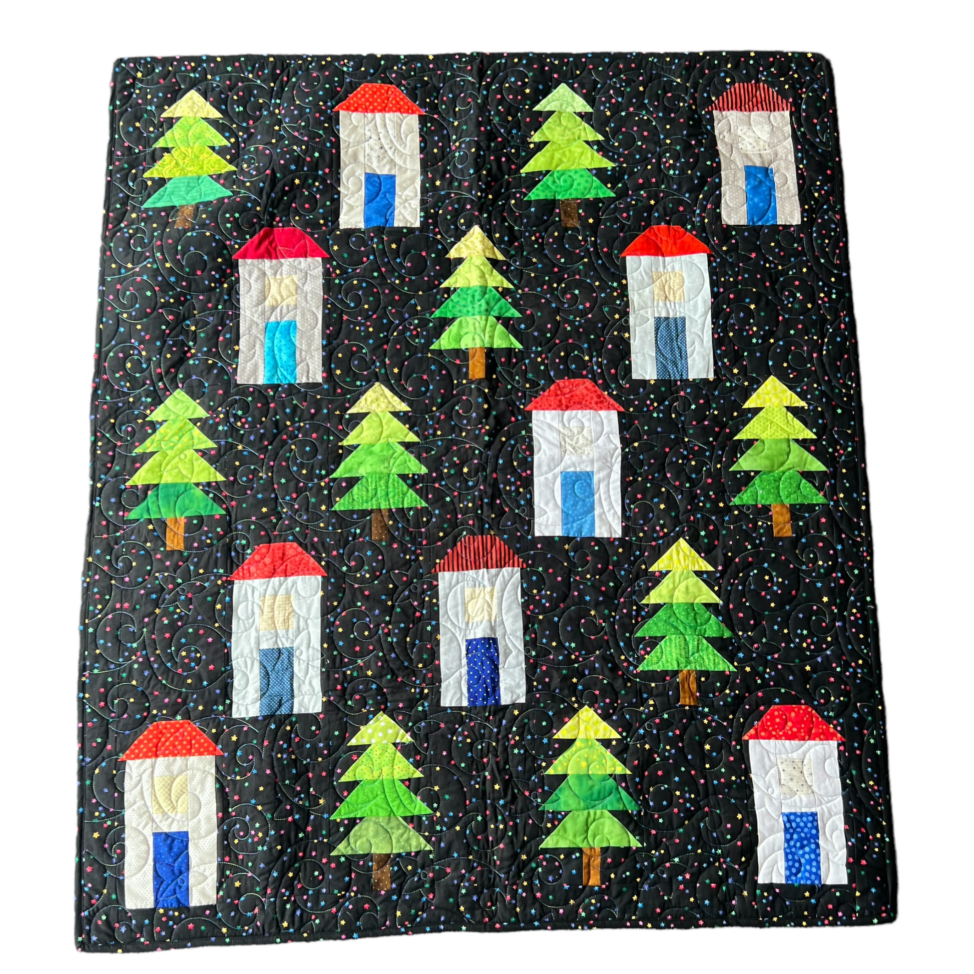 Quilt — Christmas Tree, Cot / Lap Size Baby & Toddler Car Seat Accessories Splash Quilting   