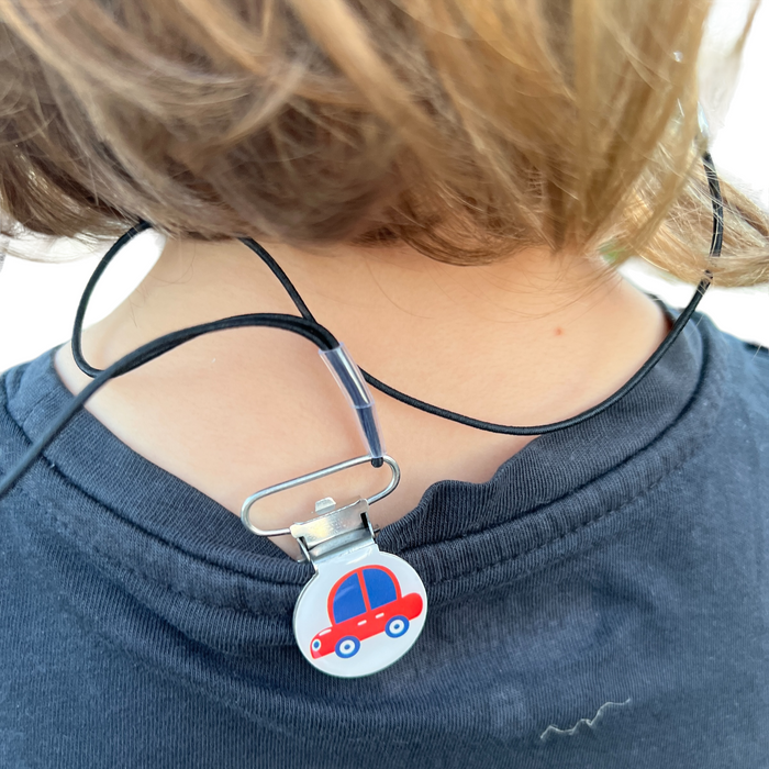 Hearing Aid Anti Loss Lanyard - Red Car