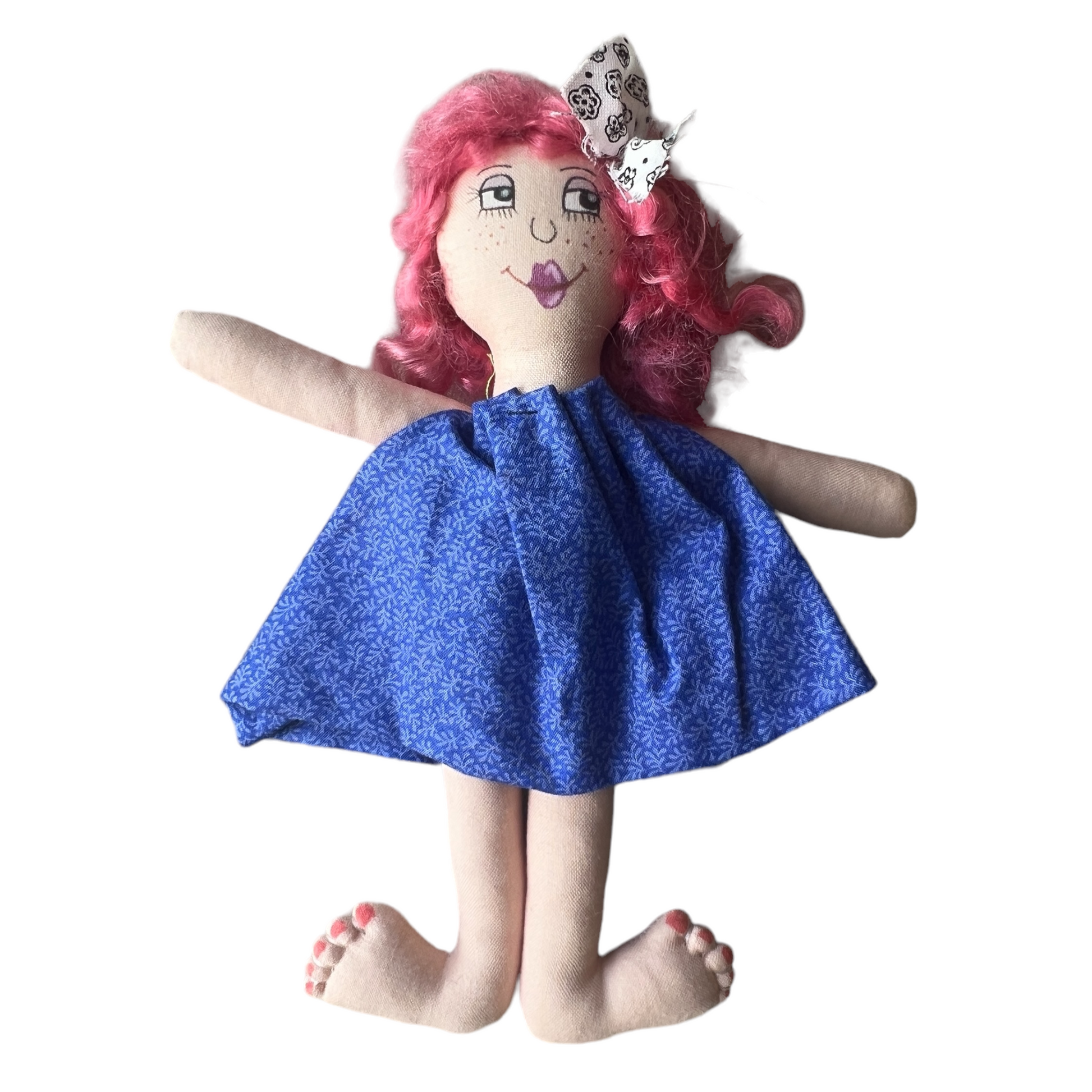 Patty Doll (mini dolls)  Splash Quilting Purple Dress Doll 