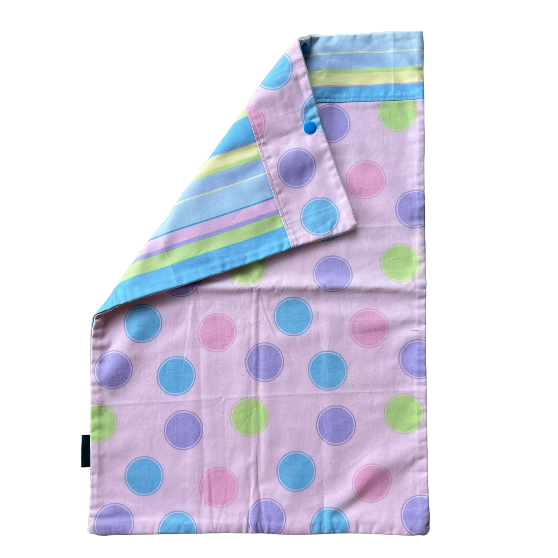 Reusable Cotton Nappy Bags  Splash Quilting Polka dots and Stripes  